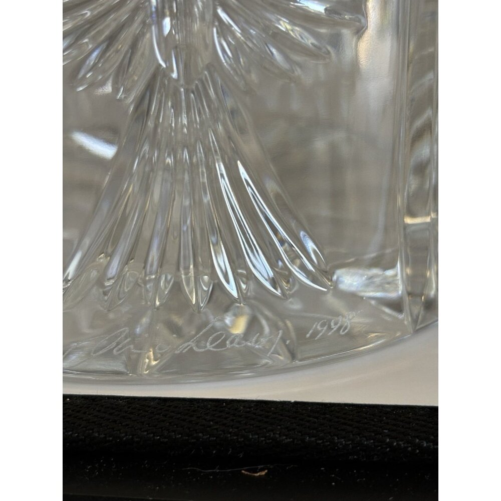 Waterford Wine Coaster Holder Crystal Millenium 5” Signed Jim O'Leary - Picture 5 of 10